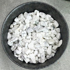 Howlite Aquarium Gravel Rocks Natural Tumbled Healing Crystal Chips Bulk - Image 3