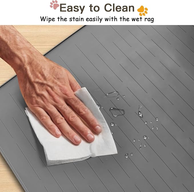 Largest Dog Food Mat, 39.5"x29.5" Silicone Dog and Cat Mat - Image 7