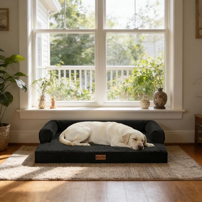 Orthopedic Dog Beds for Large Sized Dogs, Waterproof Egg Crate Foam Medium Dog - Image 8