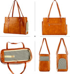 Stylish Dog Purse Carrier, Leather Pet Carrier Bag - Image 3