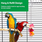 3 Pcs Bird Cage Food Holder Stainless Steel Parrot Fruit & Vegetable Skewer - Image 4