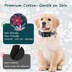 Dog Collar for Large Dogs, Spring Dark Green Dog Collars - Image 3