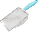Hordion Cat Litter Scoop Stainless Steel Mesh Scooper, 2mm Mesh Non-Stick by Hordion