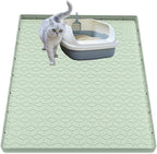 Cat Litter Mat, Silicone Large Cat Litter Trapping Mat by Jacooxi