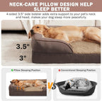 INVENHO Orthopedic Dog Beds Large Sized, XL Egg-Crate Foam Dog Couch - Image 5
