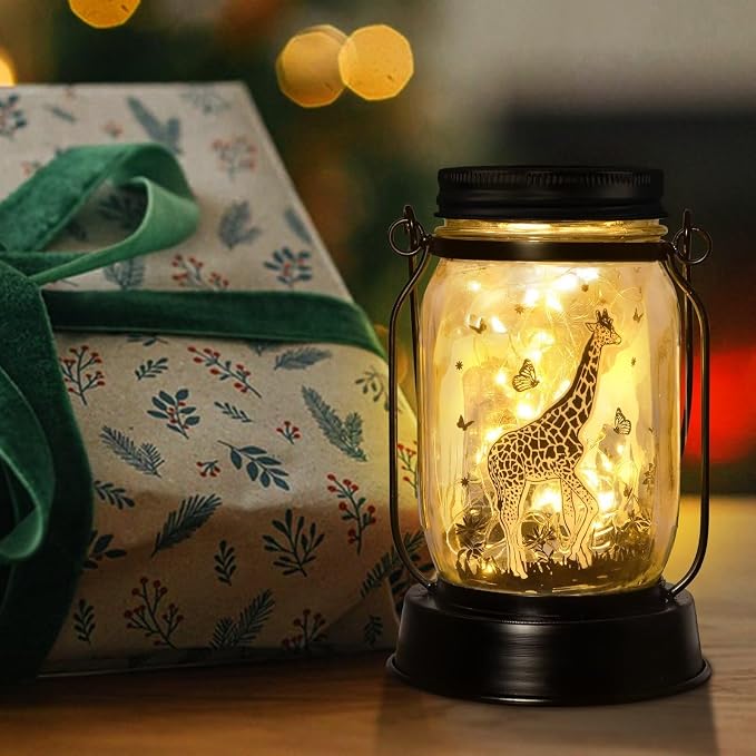 kyoryuger Giraffe Gifts for Women/Men Giraffe Lovers Solar Lantern Mom Birthday - Image 3