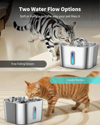 Cat Water Fountain Stainless Steel, 2.2L/74oz Cat Fountain - Image 7