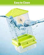 Hamiledyi Automatic Bird Feeder No Mess Bird Cage Feeder Seed Food Container - Image 7