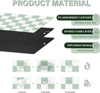Checkered Dog Cat Feeding Mat, Absorbent Pet Feeding Mat - Image 2