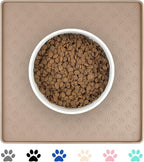 Ptlom Dog Food Mat Anti-Slip Bowl Mats by PTLOM