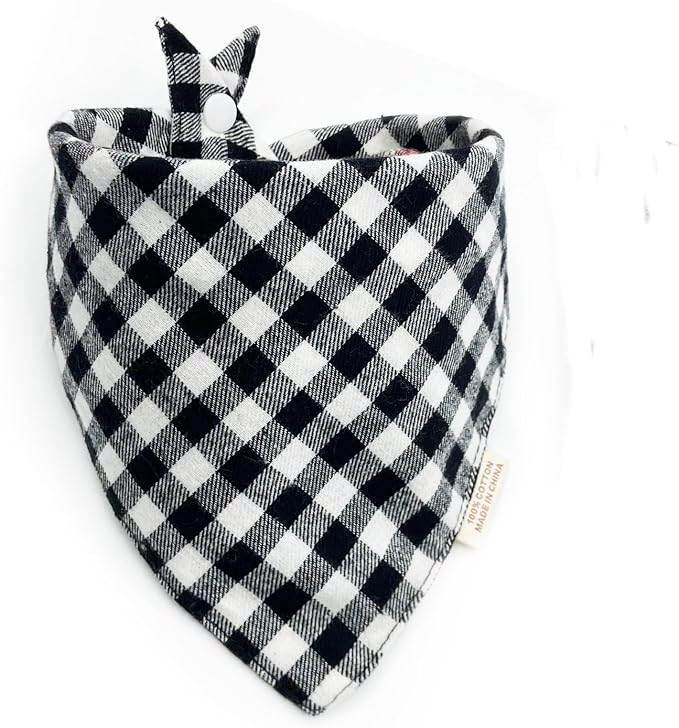 Christmas Plaid Dog Bandana by ZIRVYIR