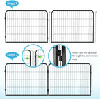 BestPet | Dog Playpen Extender | 32 Inch, 2 Panels | Heavy Duty Metal Pet - Image 4