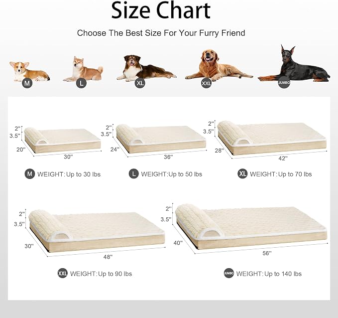 Orthopedic Jumbo Dog Bed Large Sized Dog - Image 7