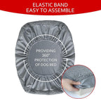 Dog Bed Covers Soft Plush Replacement Washable, Waterproof Pet Mattress Bed - Image 5