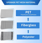 Magnetic Screen Door Mesh Left Right Side Opening Upgraded PET Material Mesh - Image 3