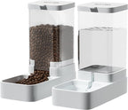 Gravity Pet Feeder and Water Dispenser Set, Automatic Dog Feeder and Dog Water by NKECOBJI