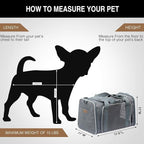 Cat Carrier - Soft-Sided Dog Pet Carrier, Portable Foldable Pet Bag up to 28 Lbs - Image 6