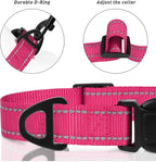 TagME Dog Collar, Adjustable Reflective Nylon Pet Collar - Image 3