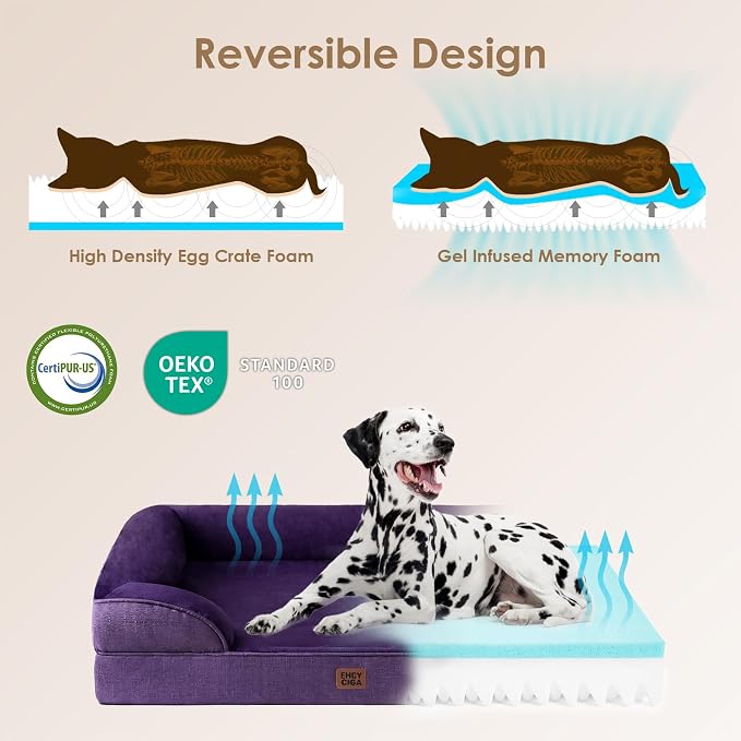 EHEYCIGA Orthopedic Dog Beds for Extra Large Dogs, Waterproof Memory Foam XL - Image 4