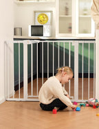 Babelio Metal Baby Gate, 29-48“ Auto Close Easy Install Pet Gate, Extra Wide by BABELIO