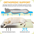 KSIIA Orthopedic Dog Bed Waterproof Dog Crate Bed - Image 2