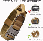 Tactical Dog Collar, Adjustable Military Training Nylon Dog Collar - Image 4