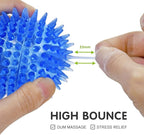 SHARLOVY Squeaky Balls for Pet Small Puppy, 6 Pack TPR Fetch Spike Balls for - Image 5