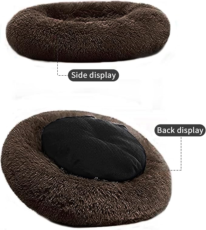 Dog Bed for Small Medium Large Dogs, 20 inch Calming Dogs Bed, Washable-Round - Image 6