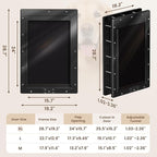 XL Dog Door for Door, Never Rust Plastic Extra Large Doggy Door for Interior - Image 6