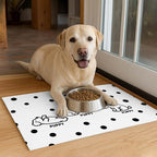 Puppy Pattern Pet Feeding Mat 24x16 Inch Polka Dot Pet Feeding Area Mat Pet - Image 4