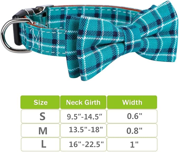 Faleela Soft &Comfy Bowtie Dog Collar, Detachable and Adjustable Bow Tie Collar - Image 4