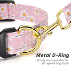 Reflective Dog Collar for Medium Dogs, Cute Daisy Theme Adjustable Heavy-Duty - Image 5