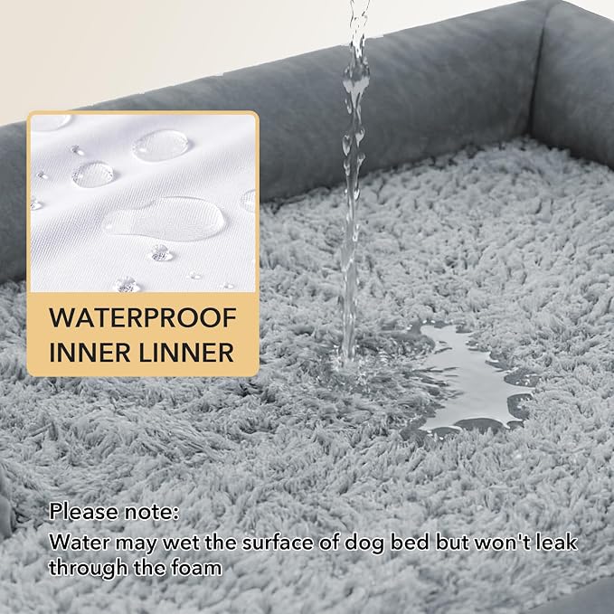 Orthopedic Dog Beds for Extra Large Dogs, Waterproof Egg Crate Foam XL Dog Bed - Image 4
