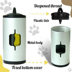 Metal Dog Poop Bag Holder w/Leash Clip|Durable Scratch-Resistant Aluminum|15 - Image 2