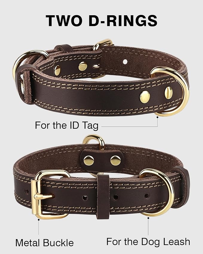 Joytale Genuine Leather Dog Collar - Image 4