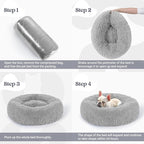 rabbitgoo Dog Bed for Small, 24 inches Machine Washable, Fluffy Donut Pet Bed - Image 9