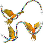 Weewooday 2 Pcs Bird Rope Perches Climbing Rope Bird Cage Accessories by Weewooday