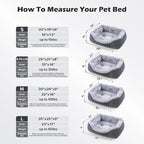 INVENHO Large Dog Beds Large Sized, Washable Orthopedic Warming Soft Sleeping - Image 5