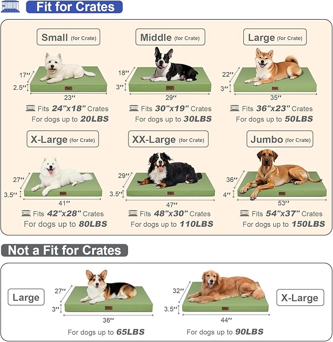 Outdoor Orthopedic Dog Bed for Medium Dogs & Cats, Waterproof Flat Pet Mat - Image 2