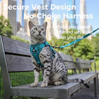 Cat Harness and Leash Set Escape Proof Tactical Small Kitten Harness Emotional - Image 3