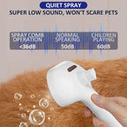 3 In 1 Self Cleaning Steamy Pet Brush, Pets Spray Hair Removal Comb - Image 6