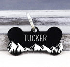 Ultra Joys Personalized Stainless Steel Bone Pet ID Tags - Image 2