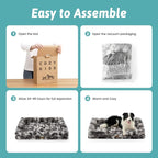 Orthopedic Dog Bed for Large Medium Size Dog, Soft and Warm Faux Fur Sofa for - Image 8