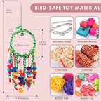 KATUMO Bird Toys 2 Pack Parrot Swings Conure Rope Rings Parakeet Perches - Image 3
