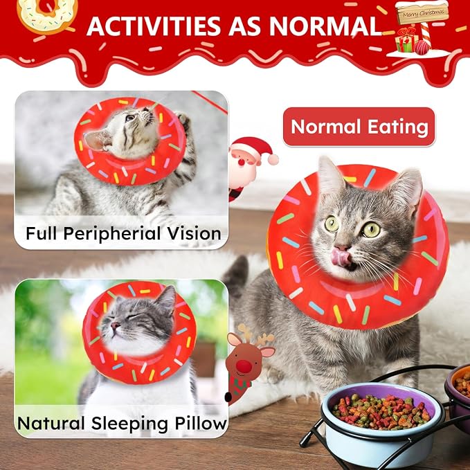 Cat Cone Collar Soft, Cat Recovery Collar - Image 4