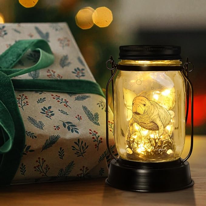 kyoryuger Manatee Gifts for Women/Men Manatee Lovers Solar Lantern Mom Birthday - Image 3