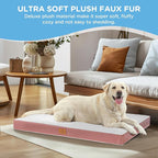 Sunheir Orthopedic Dog Bed for Large Dogs, Waterproof Deluxe Plush Dog Crate Bed - Image 4