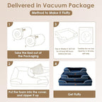 EHEYCIGA Orthopedic Dog Beds for Extra Large Dogs, Waterproof Memory Foam XL - Image 6