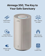 COWAY Air Purifier for Large Room Whole Home Up to 2, 640 ft², HEPA Filter for - Image 2