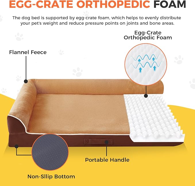 Dog Bed Large Sized Dogs, XXL Orthopedic Dog Bed - Image 2